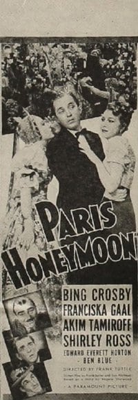 PARIS HONEYMOON insert