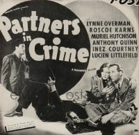 PARTNERS IN CRIME ('37) 6sh