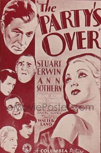 PARTY'S OVER ('34) styleB 1sh