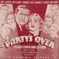 PARTY'S OVER ('34) 6sh