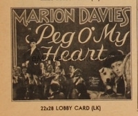 PEG O' MY HEART ('33) 1/2sh #2