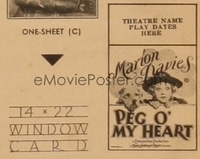 PEG O' MY HEART ('33) WC, regular