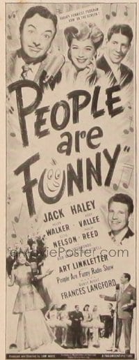 PEOPLE ARE FUNNY ('45) insert