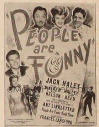 PEOPLE ARE FUNNY ('45) WC, regular