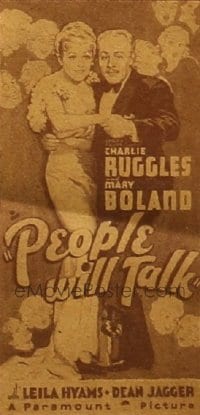 PEOPLE WILL TALK ('35) 3sh