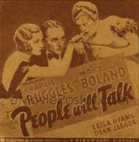 PEOPLE WILL TALK ('35) 6sh