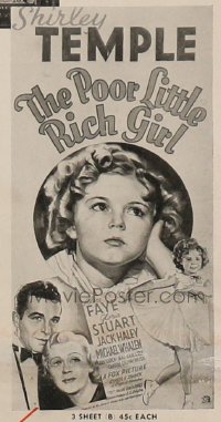 POOR LITTLE RICH GIRL ('36) circle picture style 3sh