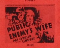 PUBLIC ENEMY'S WIFE glass slide