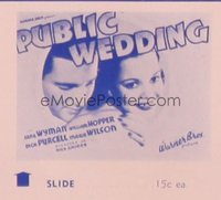 PUBLIC WEDDING glass slide