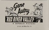 RED RIVER VALLEY ('36) ad mat 2 column No. 11