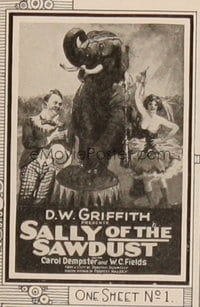 SALLY OF THE SAWDUST 1sh