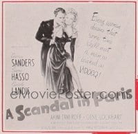 SCANDAL IN PARIS ('46) 6sh