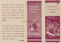 SEASON'S GREETINGS ('39) match books