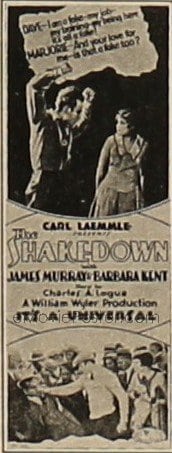 SHAKEDOWN ('29) insert