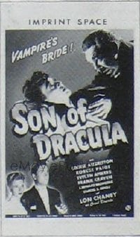 SON OF DRACULA ('43) WC, mini