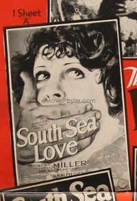 SOUTH SEA LOVE ('27) 1sh A