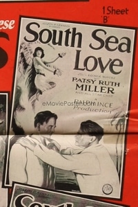 SOUTH SEA LOVE ('27) 1sh B