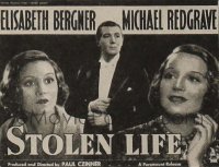 STOLEN LIFE ('39) style A 1/2sh