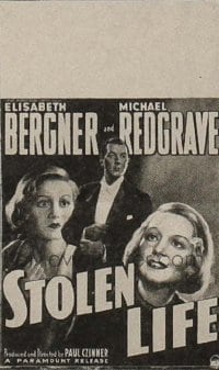 STOLEN LIFE ('39) WC, regular