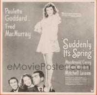 SUDDENLY IT'S SPRING ('46) 6sh