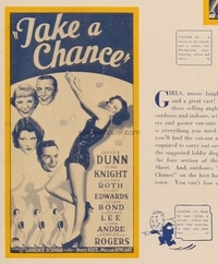 TAKE A CHANCE ('33) 3sh