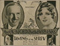 TAMING OF THE SHREW ('29) 1/2sh