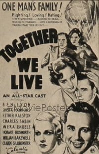 TOGETHER WE LIVE 1sh