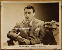 5308 GEORGE BRENT vintage 8x10 still '30s portrait seated on couch!