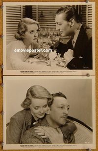 6307 SATAN MET A LADY 2 vintage 8x10 stills '36 Bette Davis