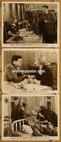 6132 SATURDAY'S CHILDREN 3 vintage 8x10 stills '40 John Garfield