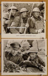 6311 SERGEANT YORK 2 vintage 8x10 stills R60s Gary Cooper, Howard Hawks