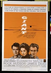 1796 GIANT one-sheet movie poster R63 James Dean, Elizabeth Taylor