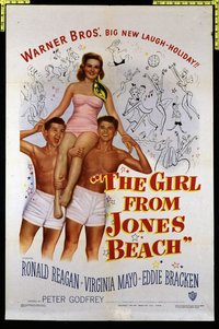 1799 GIRL FROM JONES BEACH one-sheet movie poster '49 Reagan, Mayo, Bracken