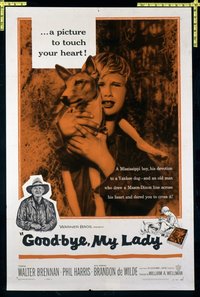 1803 GOOD-BYE MY LADY one-sheet movie poster '56 great boy & dog image!