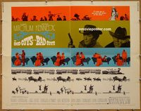 3446 GOOD GUYS & THE BAD GUYS half-sheet movie poster '69 Robert Mitchum