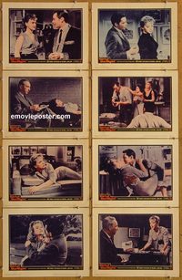 3709 GIRL OF THE NIGHT 8 lobby cards '60 Anne Francis, Nolan