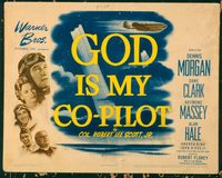 1192 GOD IS MY CO-PILOT title lobby card '45 Dennis Morgan, Dane Clark