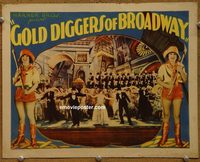 2370 GOLD DIGGERS OF BROADWAY lobby card '29 cast on stage!