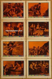 3711 GOLD OF THE SEVEN SAINTS 8 lobby cards '61 Clint Walker