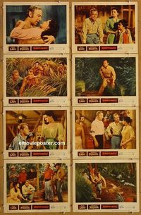 3808 SANTIAGO 8 lobby cards '56 Alan Ladd, Rossana Podesta