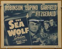 1314 SEA WOLF title lobby card R47 Edward G. Robinson, Ida Lupino