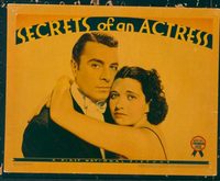 2213 SECRETS OF AN ACTRESS lobby card '38 Kay Francis, George Brent