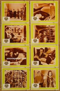 3813 SEVEN GOLDEN MEN 8 lobby cards 1969 Mario Vicario, Italian!