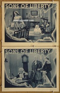 4493 SONS OF LIBERTY 2 lobby cards '39 Claude Rains, Sondergaard