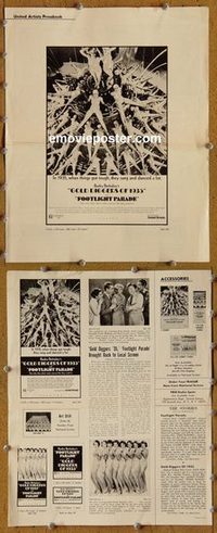 5049 GOLD DIGGERS OF 1935/FOOTLIGHT PARADE movie pressbook '70 Powell