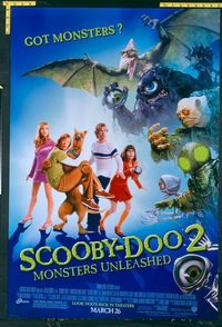 4933 SCOOBY-DOO 2 DS advance one-sheet movie poster '04 Hanna-Barbera