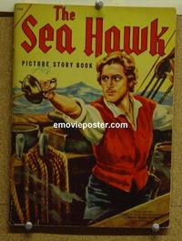 2520 SEA HAWK movie picture story book '40 Errol Flynn