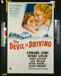 DEVIL IS DRIVING ('32) style A 1sh '32