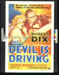 DEVIL IS DRIVING ('37) 1sh '37