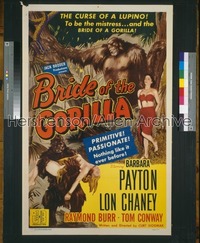 BRIDE OF THE GORILLA 1sh '51